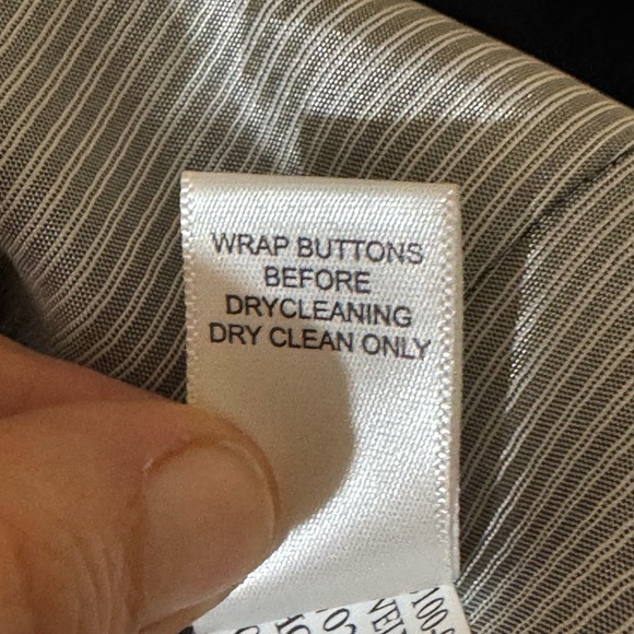 B-272 Men’s Banana Republic Black Lined Blazer‎ Suit Jacket Size 42R - Picture 15 of 16